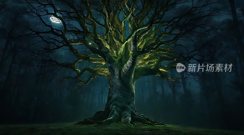 神秘森林中的古老树精