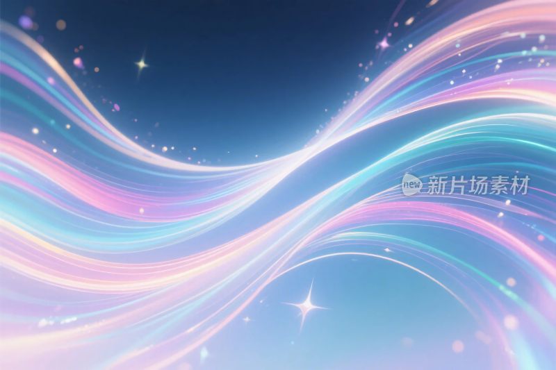 梦幻彩光星轨背景