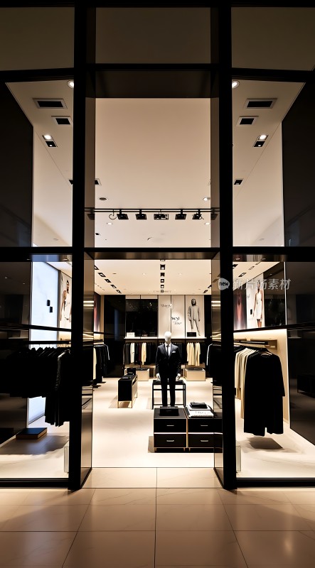 高端服装店内部展示