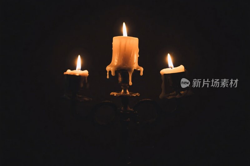 蜡烛光影氛围场景