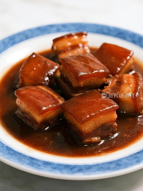 家常红烧肉特写