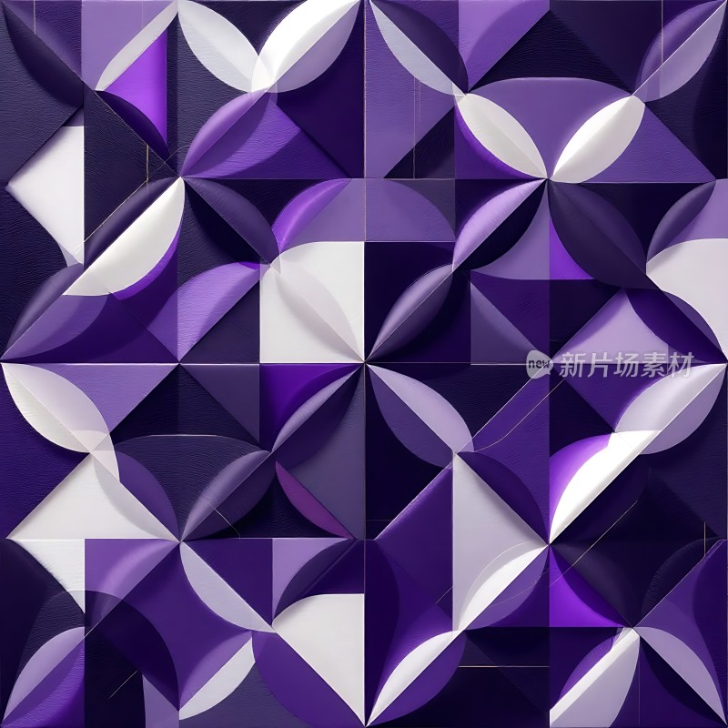 紫色几何艺术图案