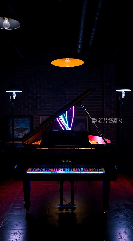 钢琴光影