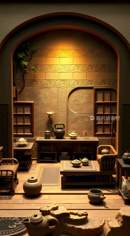 古风茶室雅致静好