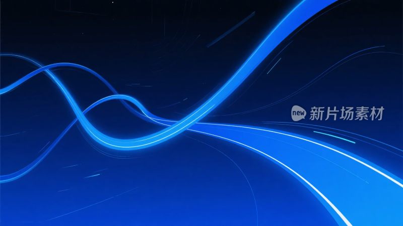 蓝色动感线条背景图