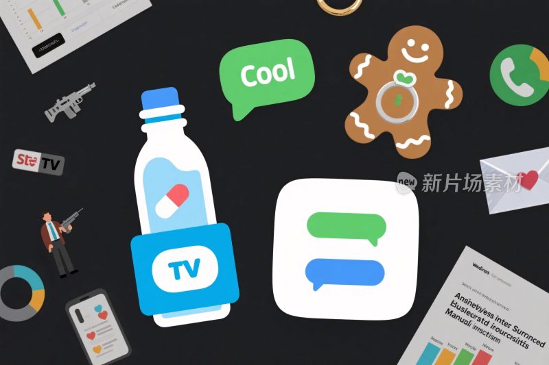 多彩图标插画集合