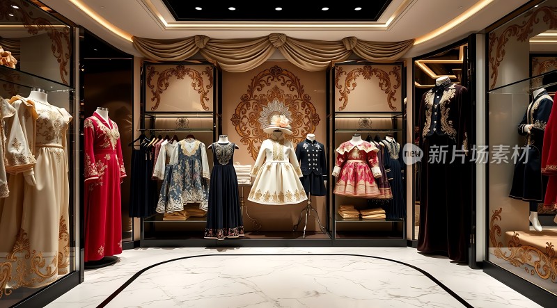 高端服饰展示华丽礼服尽收眼底