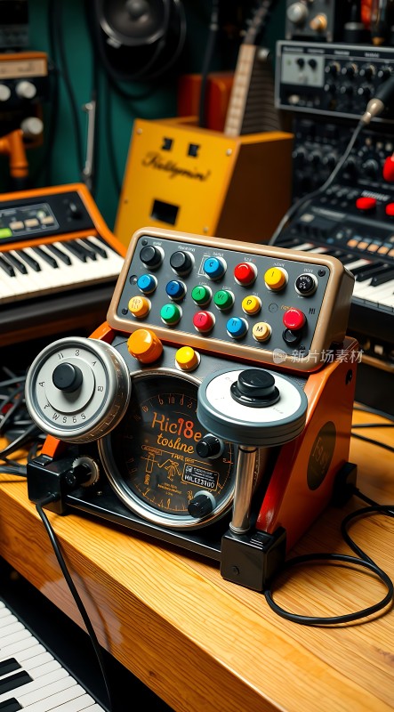 复古合成器音乐工作室