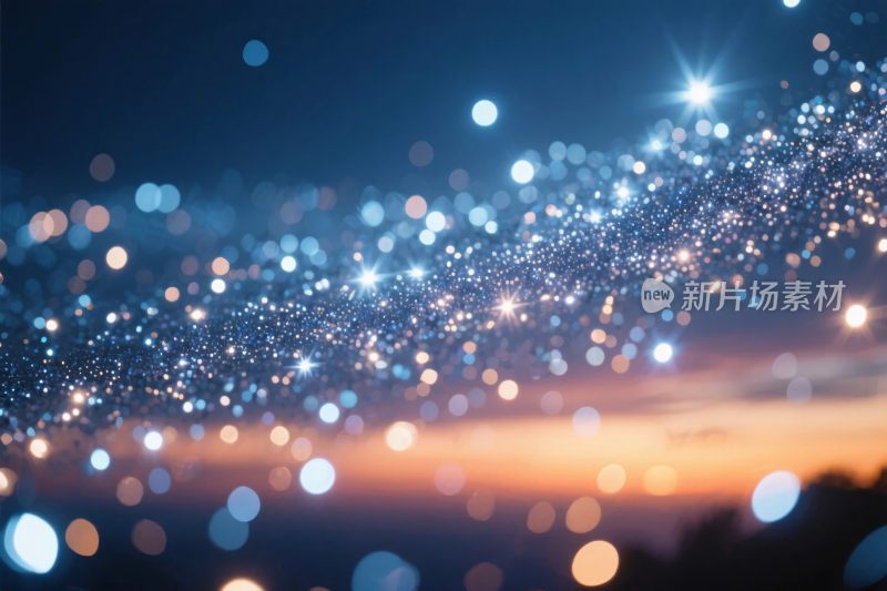 梦幻光斑星空图