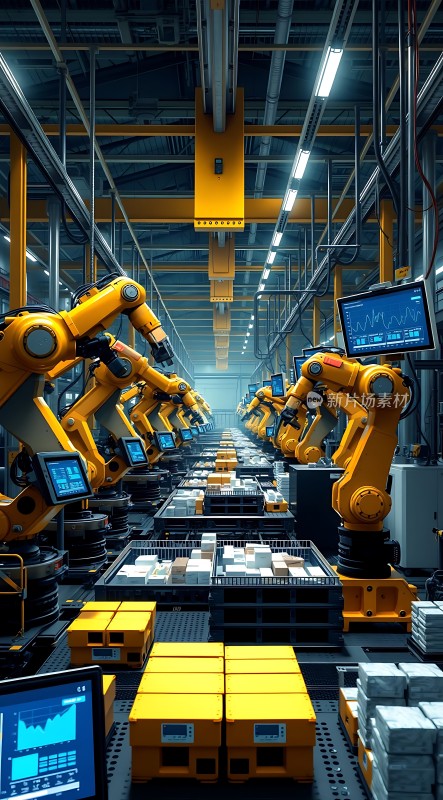 工业机器人生产线高效运作