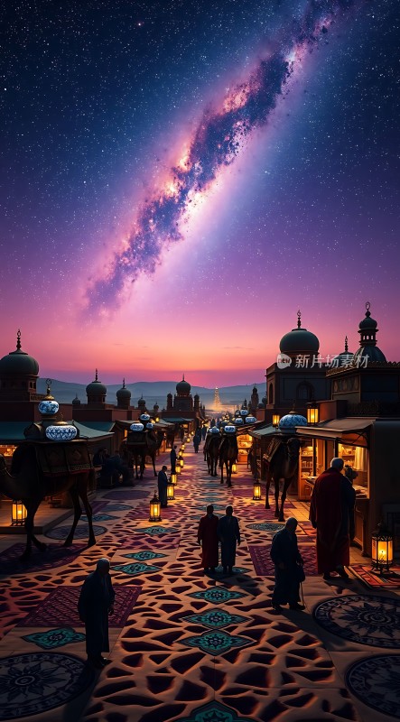 星河下的古老集市
