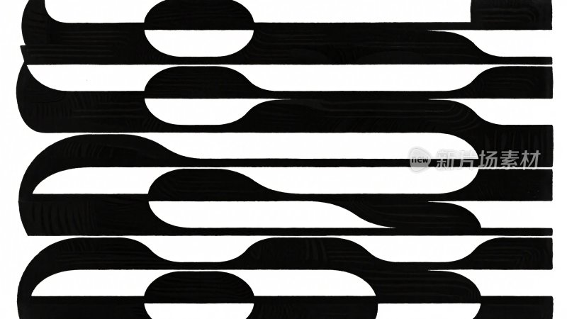 黑白抽象线条图案