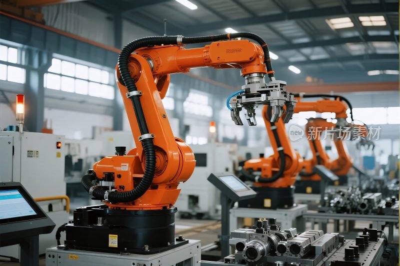 工业机械臂自动化车间