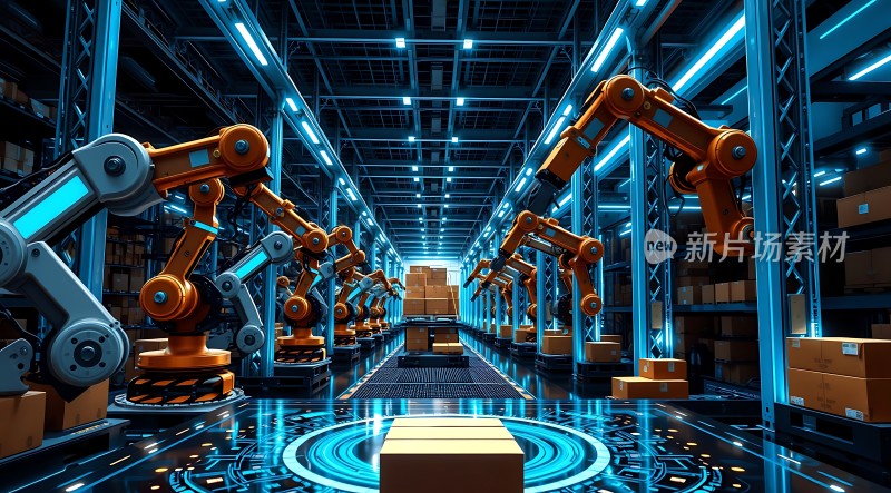 智能仓储机器人协作搬运货物