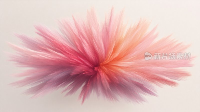 梦幻渐变色彩绒毛状抽象图案