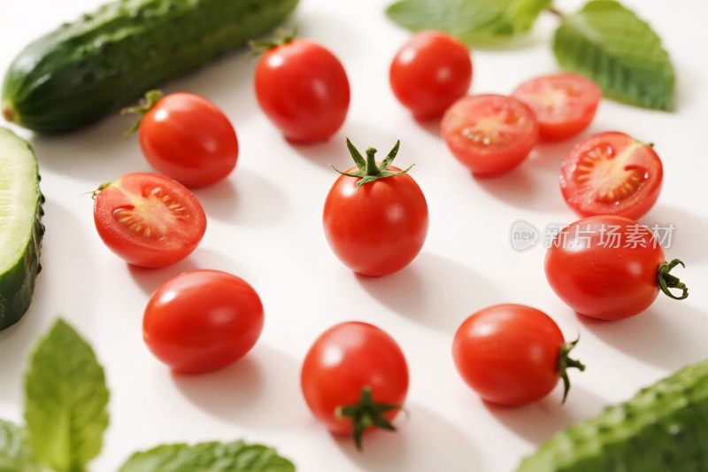 新鲜蔬果食材展示