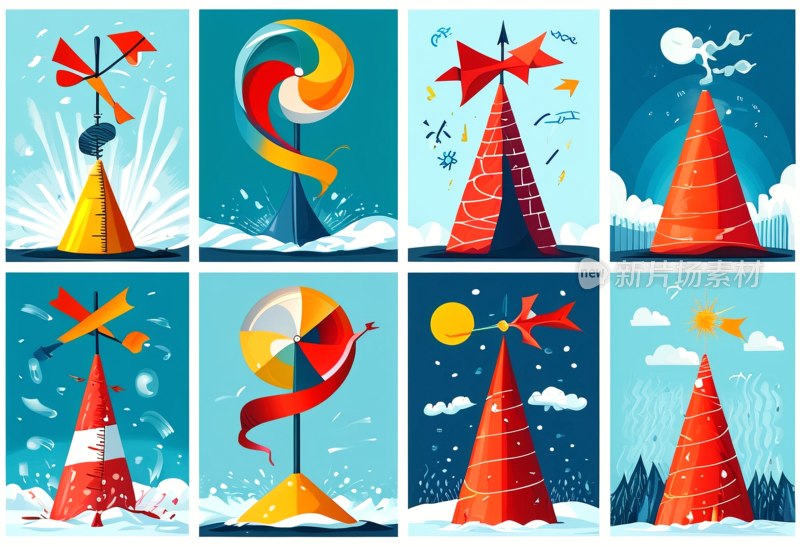 风向标图标设计