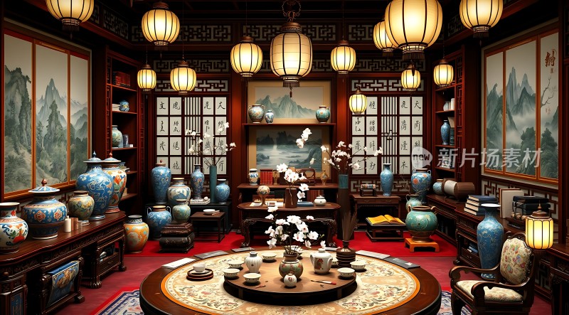 古董瓷器展示厅