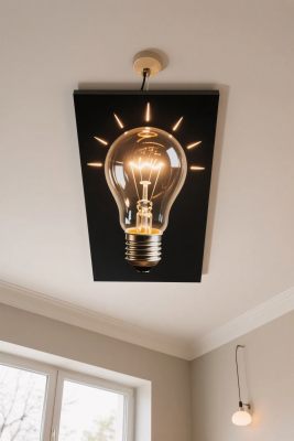 创意灯泡吊灯装置