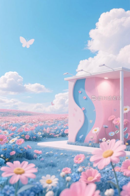 梦幻花海童话小屋