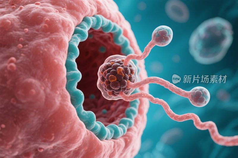 细胞与微生物微观图