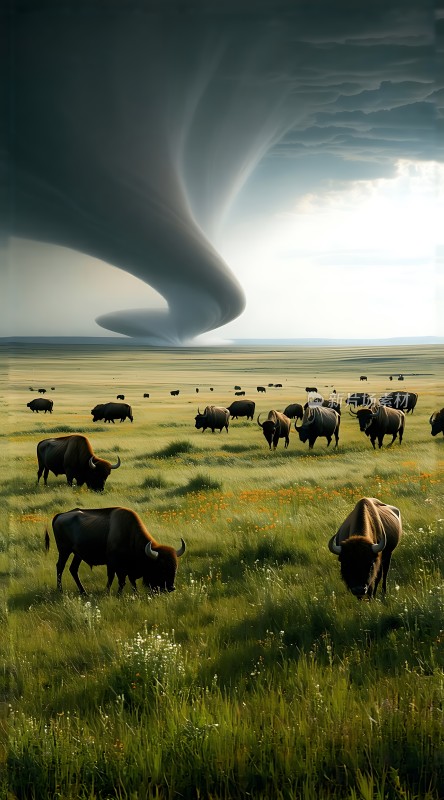 草原上的龙卷风