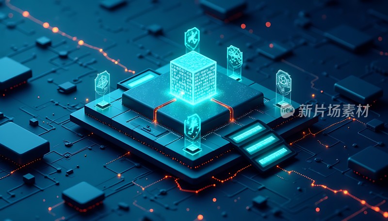 科技未来芯片与数据交互的世界