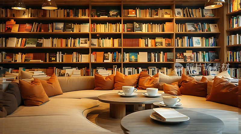 温馨书吧舒适阅读时光