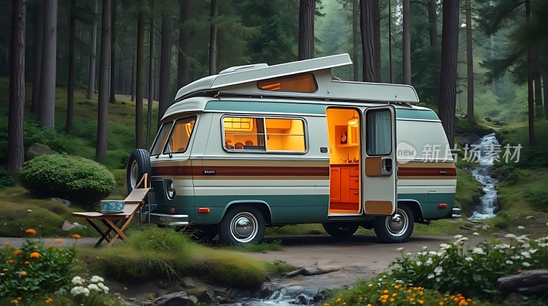 森林露营车户外探险新选择