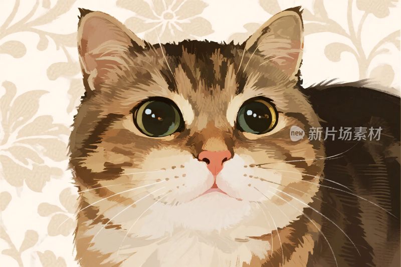 可爱猫咪插画