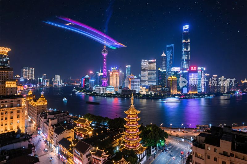 上海陆家嘴夜景