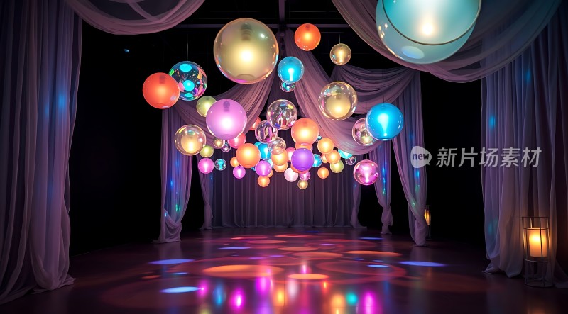 彩色气球梦幻舞会
