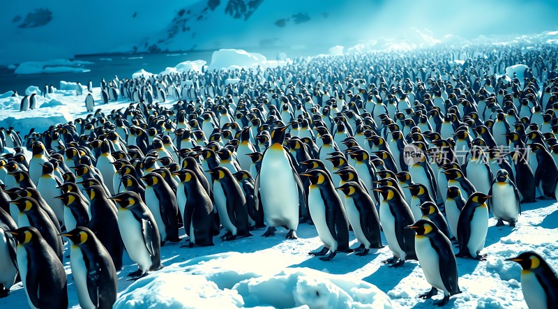 南极企鹅大军集结