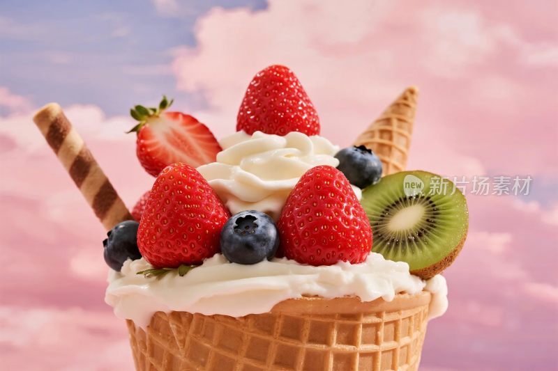 创意冰淇淋甜筒