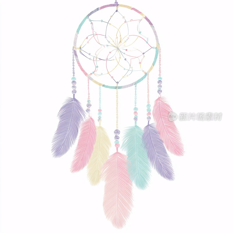 梦幻捕梦网插画