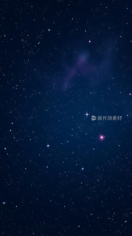 璀璨星空下的神秘星云