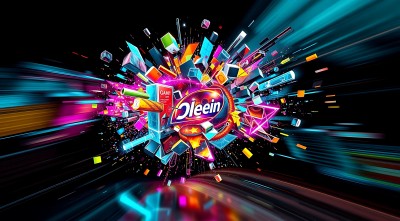 新片场素材奥利恩炫彩爆炸