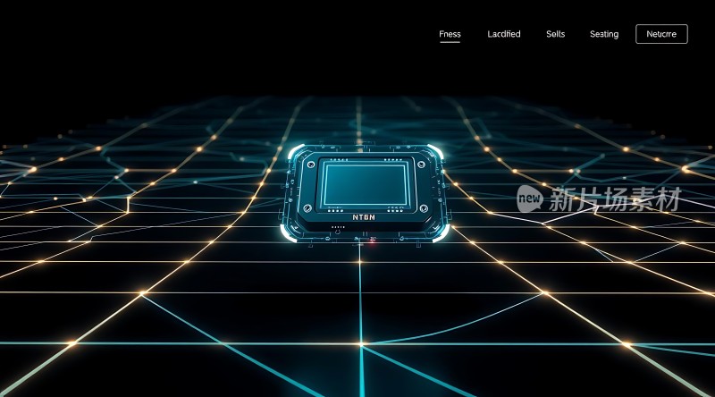 新片场素材芯片科技感