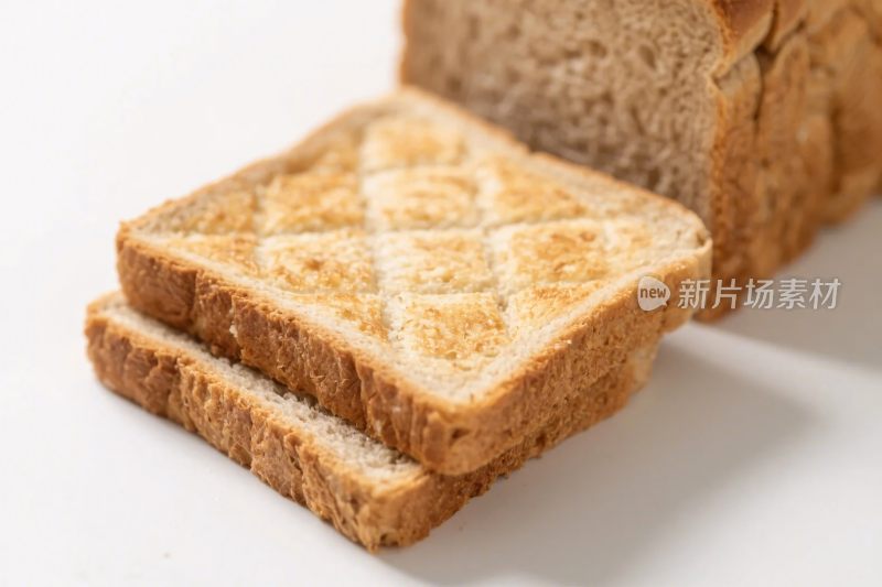烤面包切片特写
