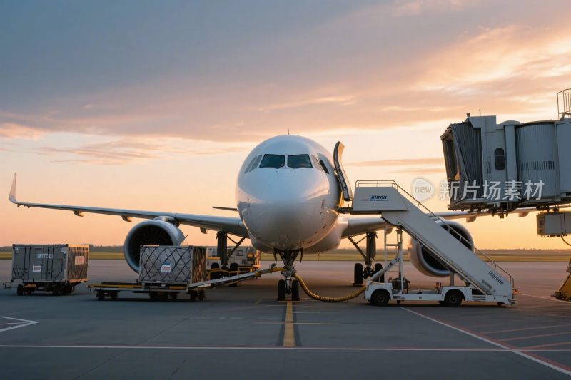 机场客机停机坪