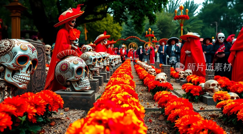 万圣节骷髅花海盛宴