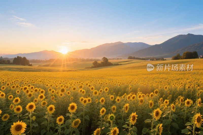 向日葵田园风景