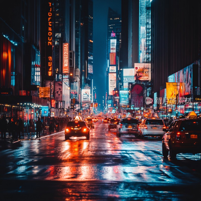 都市雨夜