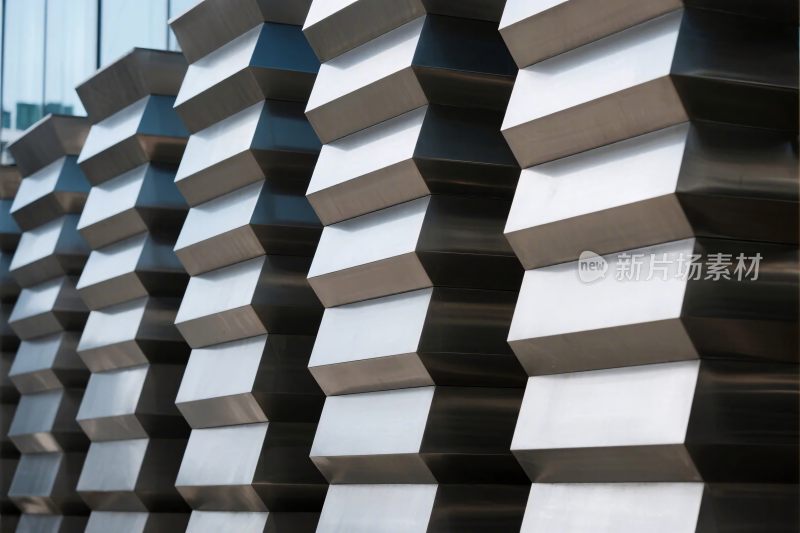 现代建筑墙面几何设计