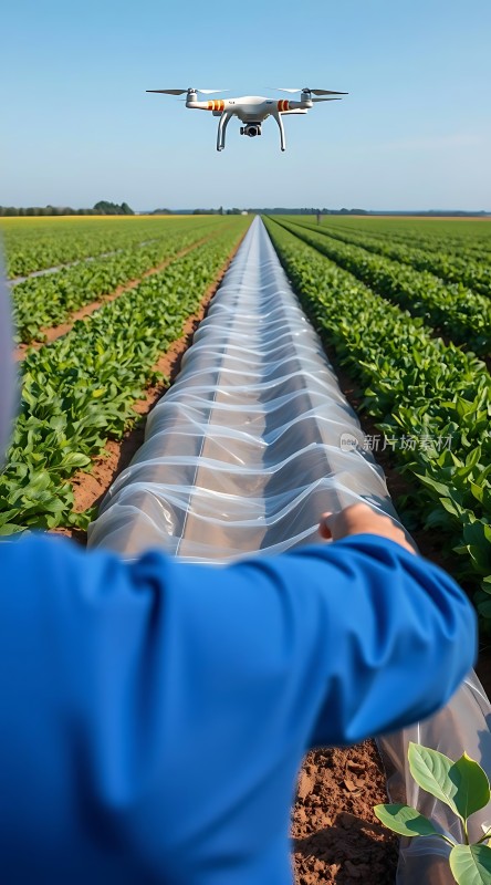 科技助力农业发展无人机监测农田作物生长情况