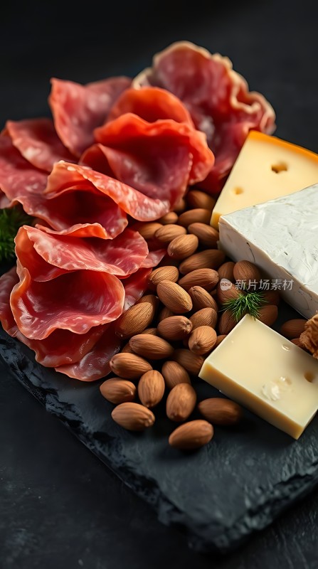 意式风味拼盘火腿、奶酪与坚果