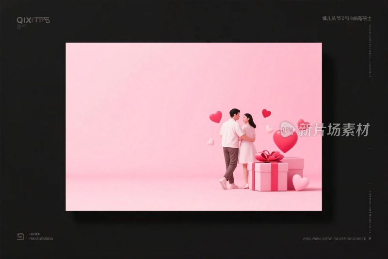 浪漫情侣爱心场景