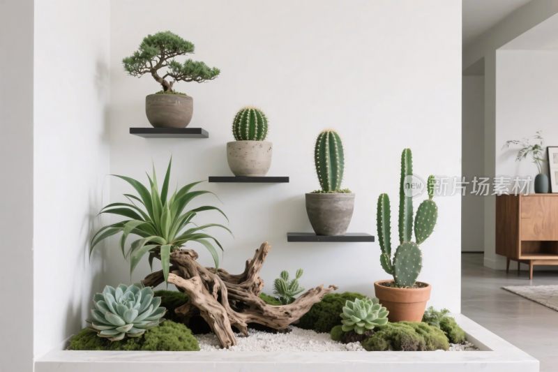 室内植物装饰场景图