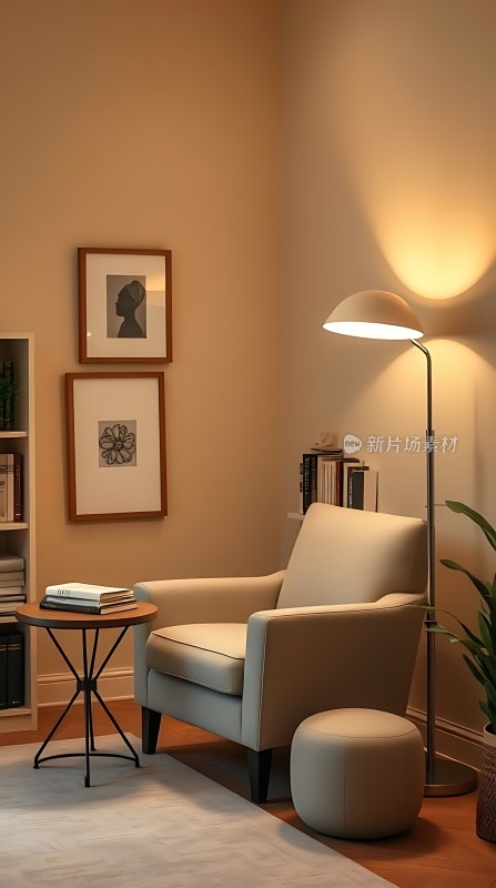 温馨角落舒适阅读时光