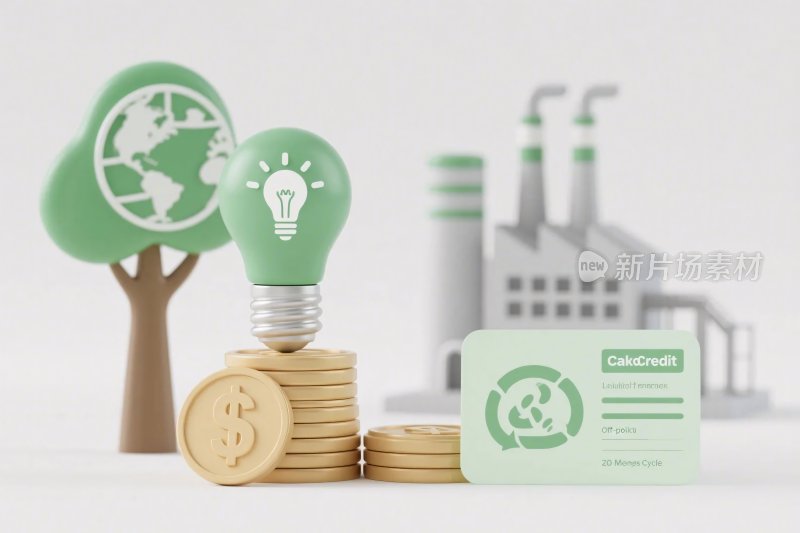 清洁能源环保插画